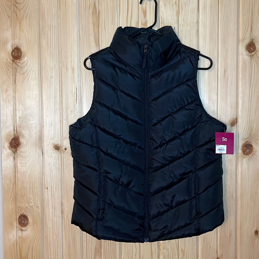 Black vest. New with tags